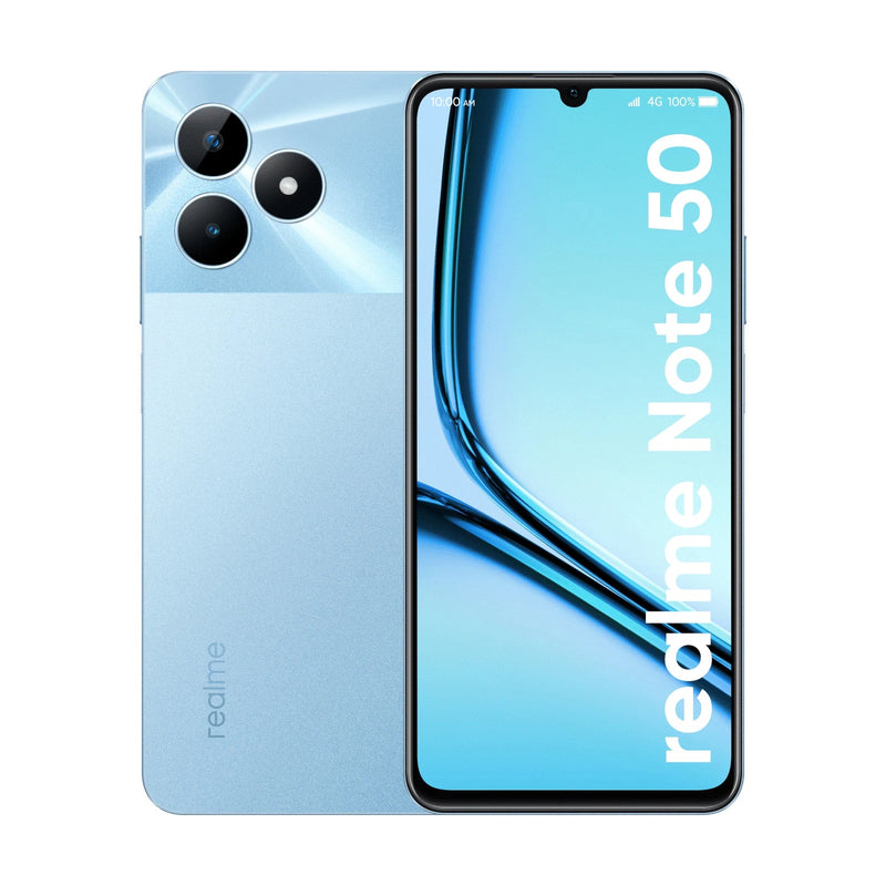 Smartphone Realme Note 50 64GB, Tela 6,74” 90Hz, 3GB RAM, Câmera 13MP com IA, Bateria 5000mAh, Design Ultra Fino