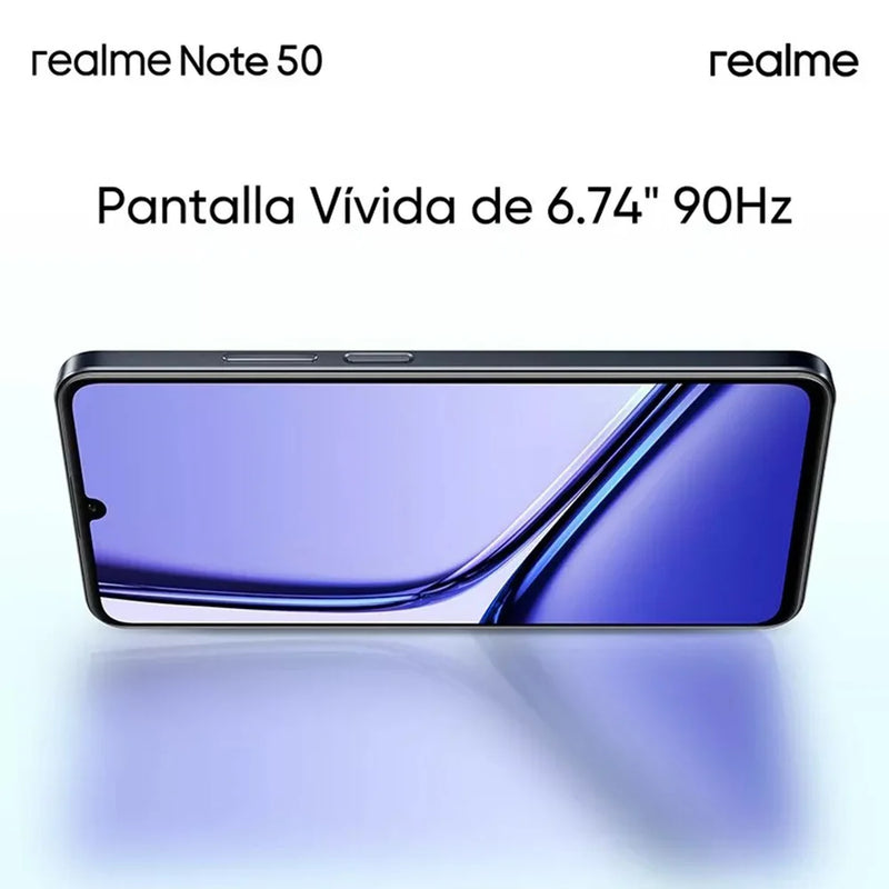 Smartphone Realme Note 50 64GB, Tela 6,74” 90Hz, 3GB RAM, Câmera 13MP com IA, Bateria 5000mAh, Design Ultra Fino