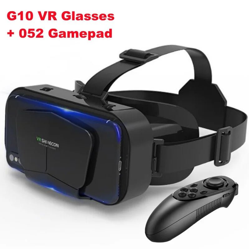 Óculos de Realidade Virtual G10 IMAX 3D – Tela Gigante, Compatível com Celulares de 4.7” a 7”, Suporte para Controle, Estilo Google Cardboard - Macro Smart Shopping